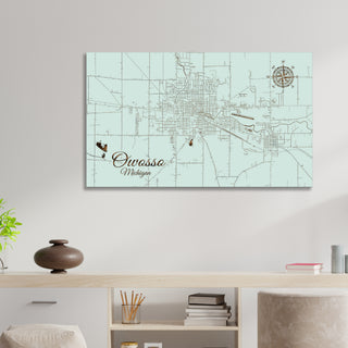 Owosso, Michigan Street Map