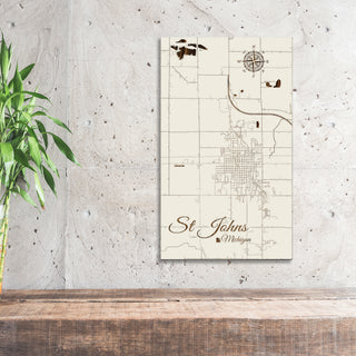 St. Johns, Michigan Street Map