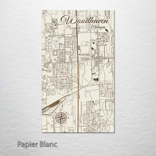 Woodhaven, Michigan Street Map