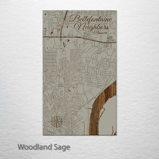 Bellefontaine Neighbors, Missouri Street Map