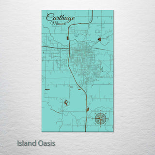 Carthage, Missouri Street Map
