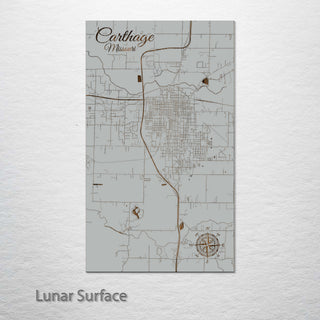 Carthage, Missouri Street Map