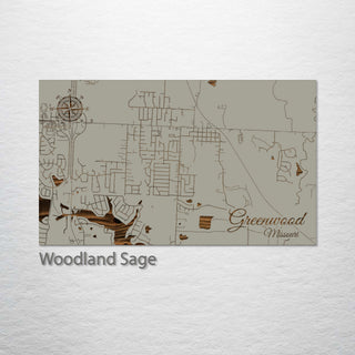 Greenwood, Missouri Street Map