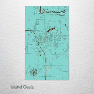 Harrisonville, Missouri Street Map