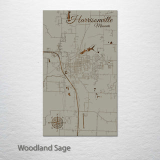 Harrisonville, Missouri Street Map