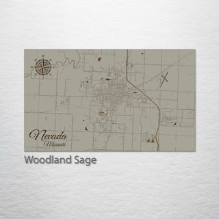 Nevada, Missouri Street Map