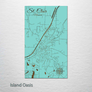 St. Clair, Missouri Street Map