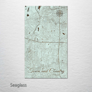 Town and Country, Missouri Street Map
