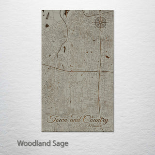Town and Country, Missouri Street Map