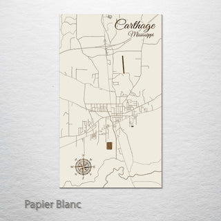 Carthage, Mississippi Street Map