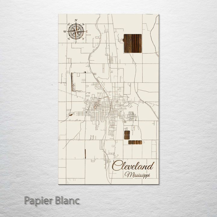 Cleveland, Mississippi Street Map