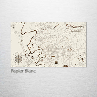 Columbia, Mississippi Street Map