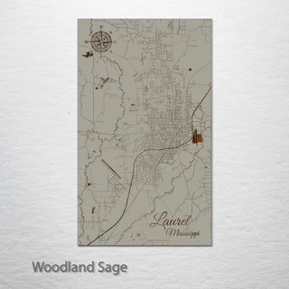 Laurel, Mississippi Street Map