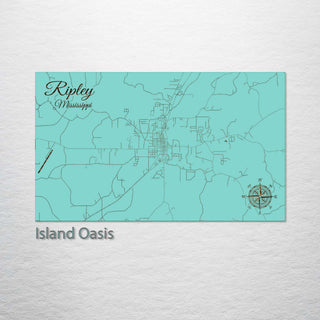 Ripley, Mississippi Street Map