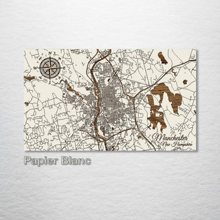 Manchester, New Hampshire Street Map - Fire & Pine