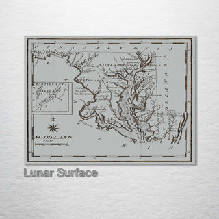 Historic Maryland Map - Fire & Pine