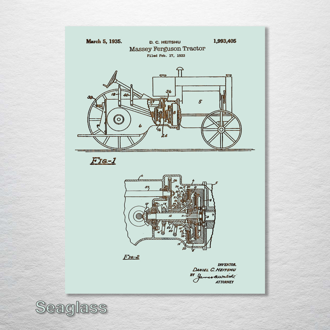 Massey Ferguson Tractor - Fire & Pine