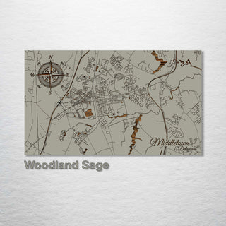 Middletown, Delaware Street Map - Fire & Pine