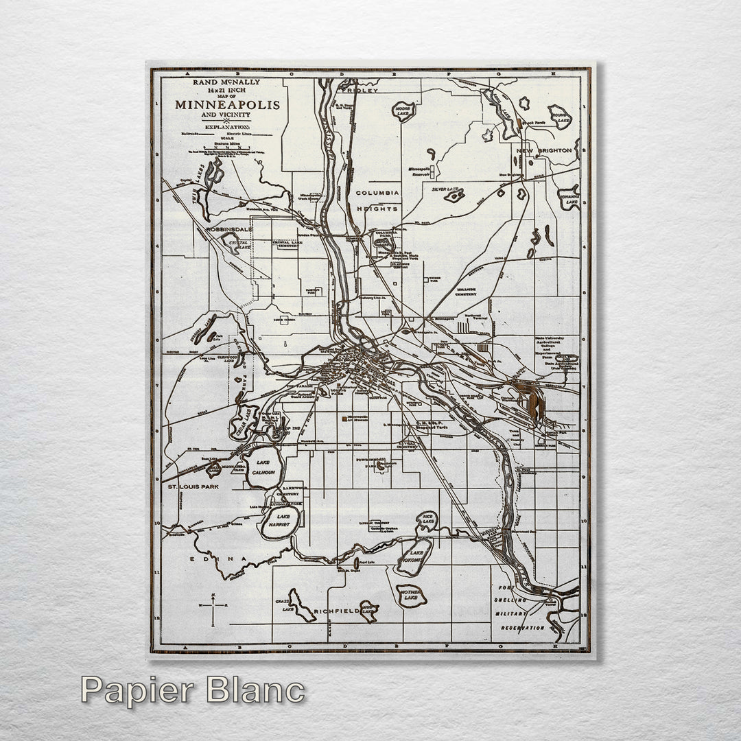 Minneapolis, Minnesota and its Vicinity 1924 - Fire & Pine