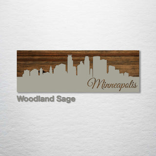 Minneapolis, Minnesota Skyline - Fire & Pine
