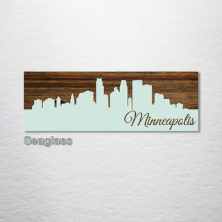 Minneapolis, Minnesota Skyline - Fire & Pine