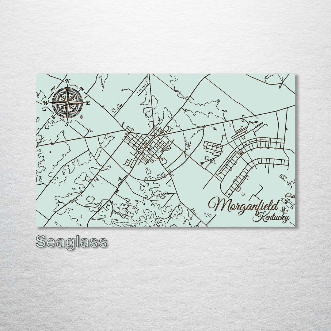 Morganfield, Kentucky Street Map - Fire & Pine