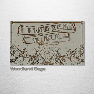Mountains Are Calling Abstract - Fire & Pine