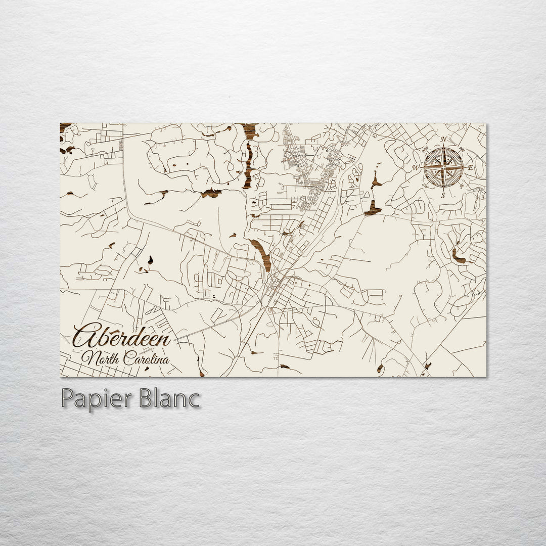 Aberdeen, North Carolina Street Map