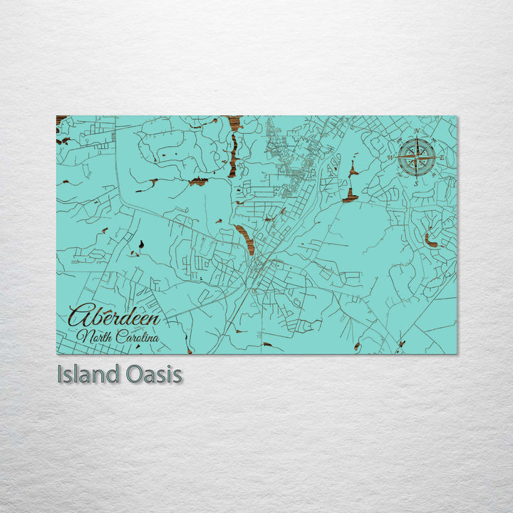 Aberdeen, North Carolina Street Map