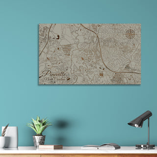 Pineville, North Carolina Street Map