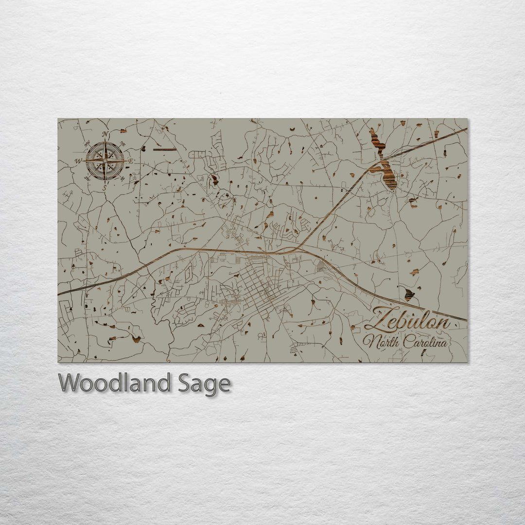 Zebulon, North Carolina Street Map