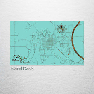 Blair, Nebraska Street Map