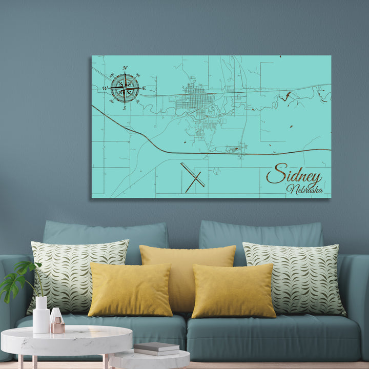 Sidney, Nebraska Street Map