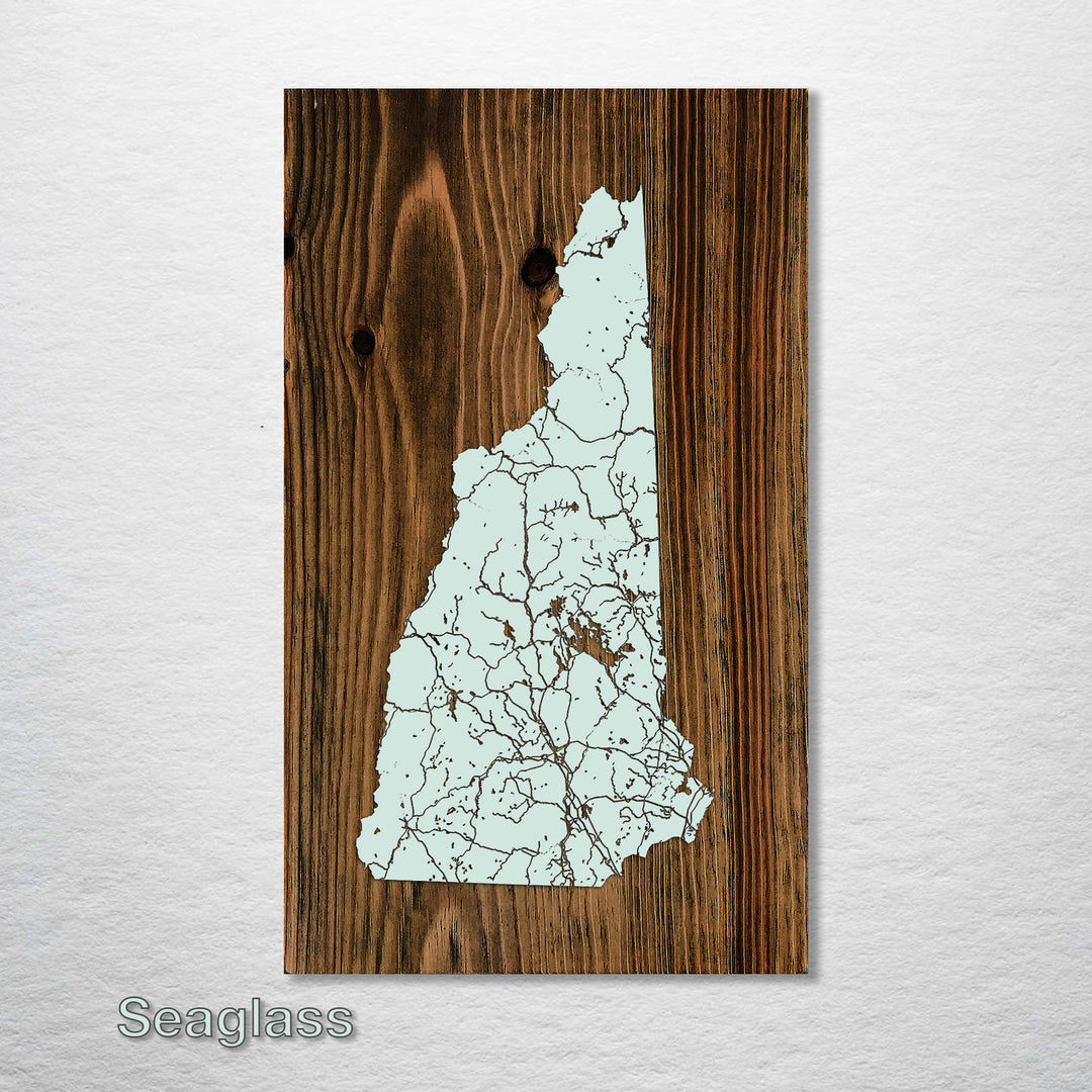 New Hampshire Isolated Map - Fire & Pine