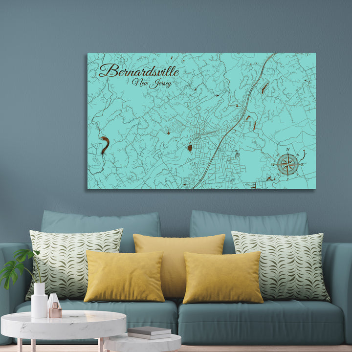 Bernardsville, New Jersey Street Map