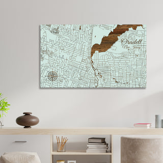 Oradell, New Jersey Street Map