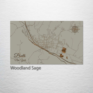 Bath, New York Street Map