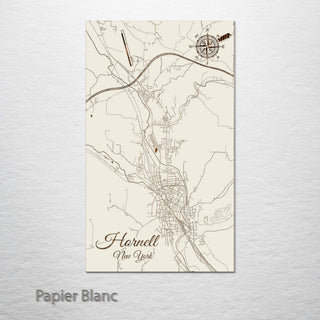 Hornell, New York Street Map