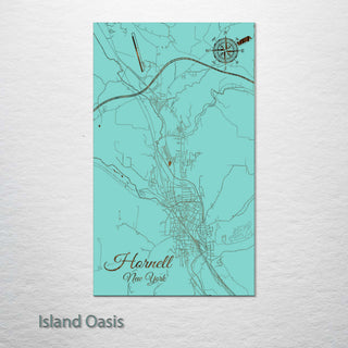 Hornell, New York Street Map