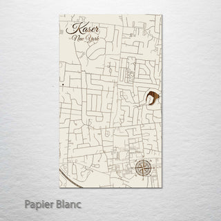 Kaser, New York Street Map