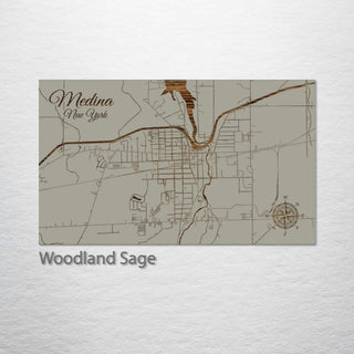Medina, New York Street Map