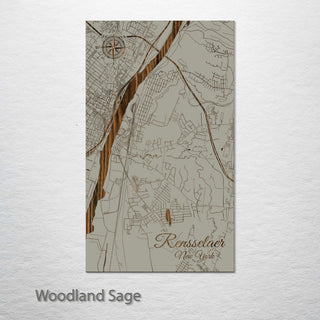 Rensselaer, New York Street Map