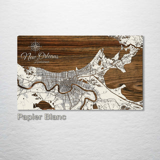 New Orleans, Louisiana Street Map - Fire & Pine