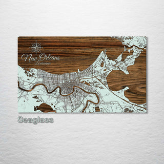 New Orleans, Louisiana Street Map - Fire & Pine