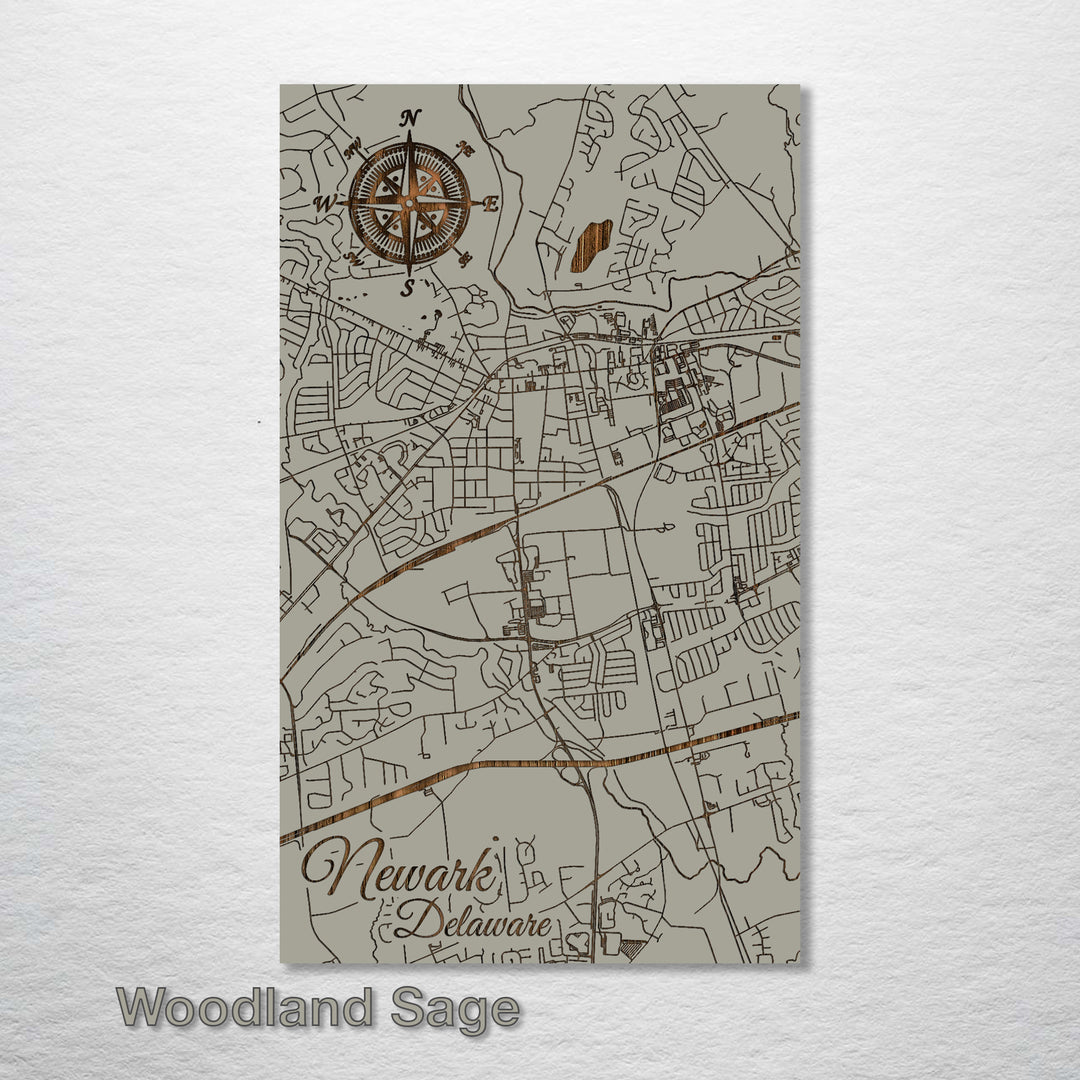 Newark, Delaware Street Map - Fire & Pine