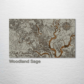 North Charleston, South Carolina Street Map - Fire & Pine