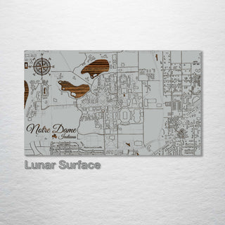 Notre Dame, Indiana Campus Map - Fire & Pine