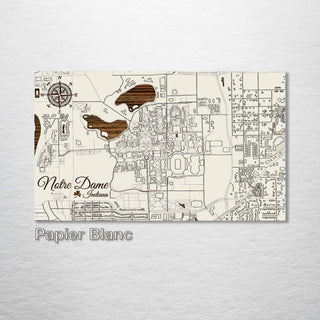 Notre Dame, Indiana Campus Map - Fire & Pine