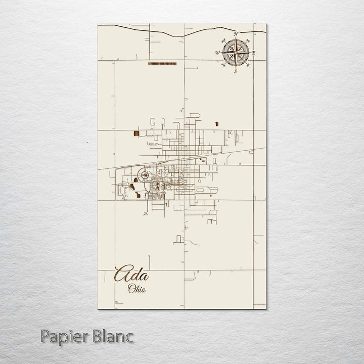 Ada, Ohio Street Map