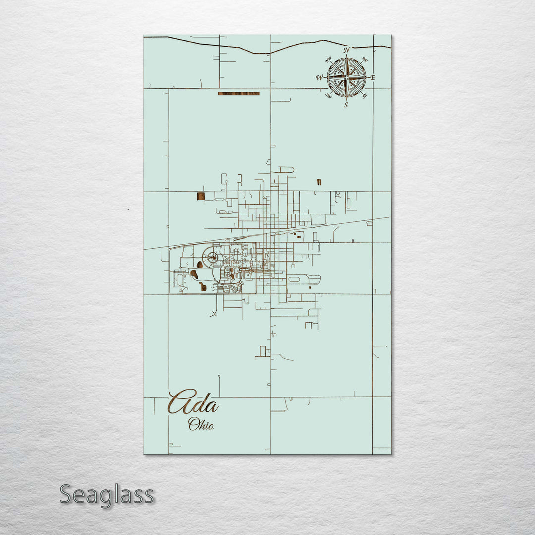 Ada, Ohio Street Map